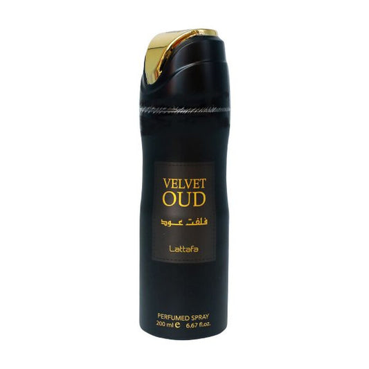 Lattafa Unisex Velvet Oud Body Spray 6.7 oz Fragrances (Wholesale) - Luxurious Fragrance Available Online in Hong Kong & China