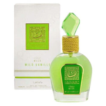 Lattafa Unisex Wild Vanille Thameen Collection Musk EDP Spray 3.4 oz - Luxurious Fragrance Available Online in Hong Kong & China