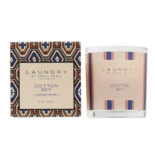 Laundry By Shelli Segal Unisex Cotton Sky 8 oz Scented Candle - Luxurious Fragrance Available Online in Hong Kong & China