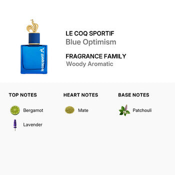 Le Coq Sportif Men's Blue Optimism EDP Spray 3.3 oz (Tester) (Wholesale) - Luxurious Fragrance Available Online in Hong Kong & China