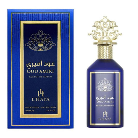 L'Haya Unisex Oud Amiri Extrait de Parfum Spray 3.4 oz Fragrances - Luxurious Fragrance Available Online in Hong Kong & China