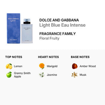 Dolce & Gabbana Light Blue Eau Intense / Dolce & Gabbana EDP Spray 3.3 oz (100 ml) (w) (Wholesale) - Luxurious Fragrance Available Online in Hong Kong & China
