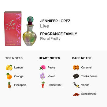 Jennifer Lopez Live For Women By Jennifer Lopez Eau De Parfum Spray 1.7 oz - Luxurious Fragrance Available Online in Hong Kong & China