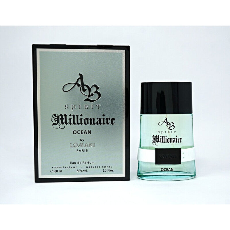 Lomani Men's Ab Spirit Millionaire Ocean EDP Spray 3.3 oz Fragrances - Luxurious Fragrance Available Online in Hong Kong & China