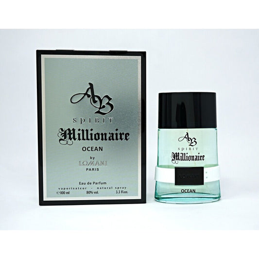 Lomani Men's Ab Spirit Millionaire Ocean EDP Spray 3.3 oz Fragrances - Luxurious Fragrance Available Online in Hong Kong & China