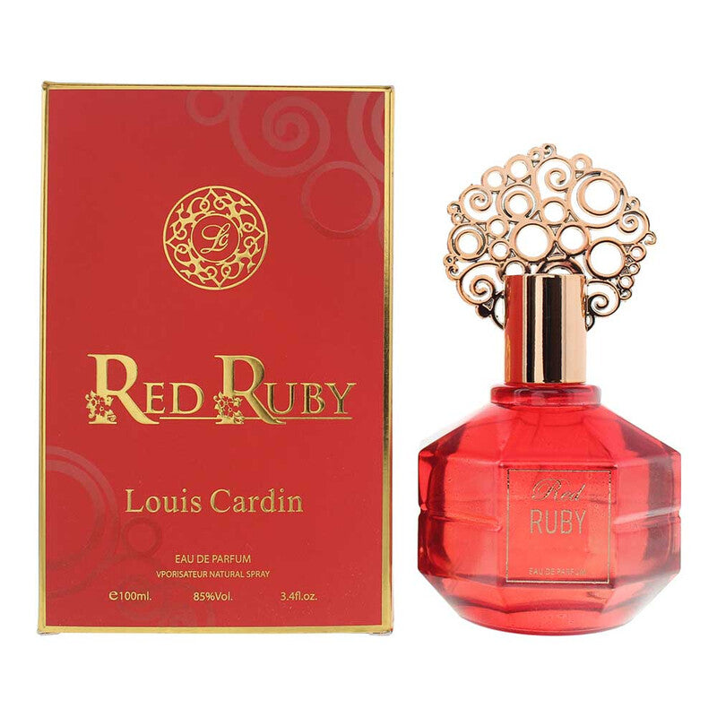 Louis Cardin Ladies Red Ruby EDP 3.4 oz Fragrances (Wholesale) - Luxurious Fragrance Available Online in Hong Kong & China