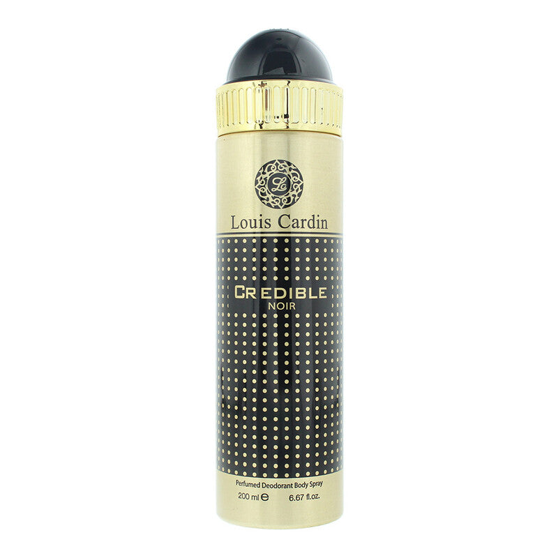 Louis Cardin Men's Credible Noir Deodorant Body Spray Spray 6.7 oz Fragrances (Wholesale) - Luxurious Fragrance Available Online in Hong Kong & China