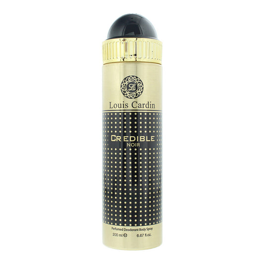 Louis Cardin Men's Credible Noir Deodorant Body Spray Spray 6.7 oz Fragrances (Wholesale) - Luxurious Fragrance Available Online in Hong Kong & China
