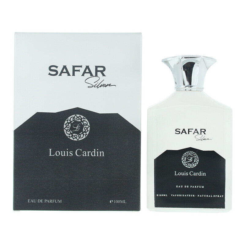 Louis Cardin Men's Safar Silver EDP Spray 3.4 oz Fragrances - Luxurious Fragrance Available Online in Hong Kong & China
