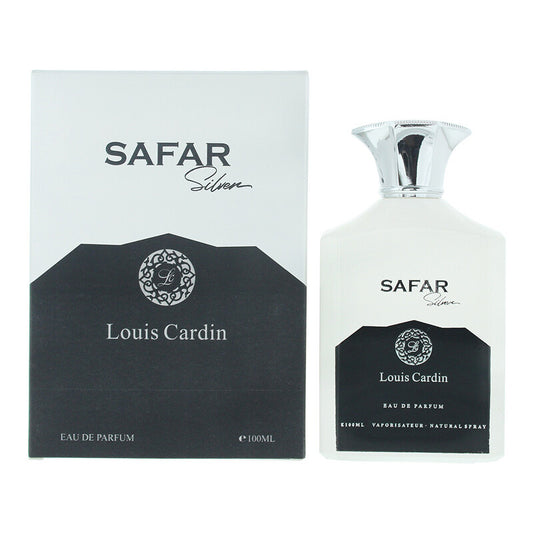 Louis Cardin Men's Safar Silver EDP Spray 3.4 oz Fragrances - Luxurious Fragrance Available Online in Hong Kong & China