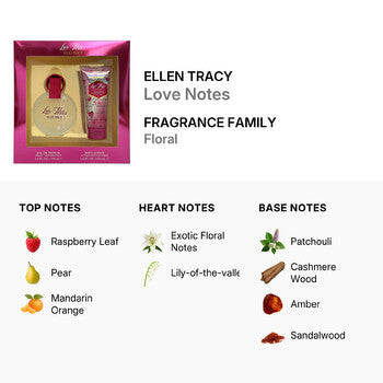 Ellen Tracy Love Notes / Set (W) (Wholesale) - Luxurious Fragrance Available Online in Hong Kong & China