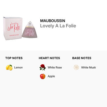 Mauboussin Lovely A La Folie by Mauboussin for Women - 3.3 oz EDP Spray (Wholesale) - Luxurious Fragrance Available Online in Hong Kong & China