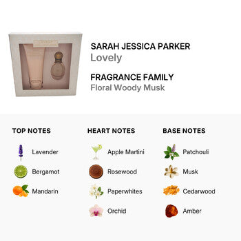 Sarah Jessica Parker Lovely by Sarah Jessica Parker for Women - 2 Pc Gift Set 1.7oz EDP Spray, 6.7oz Soft Body Lotion (Wholesale) - Luxurious Fragrance Available Online in Hong Kong & China