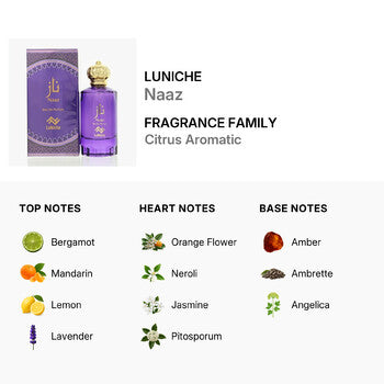 Luniche Unisex Naaz EDP Spray 3.4 oz Fragrances (Wholesale) - Luxurious Fragrance Available Online in Hong Kong & China
