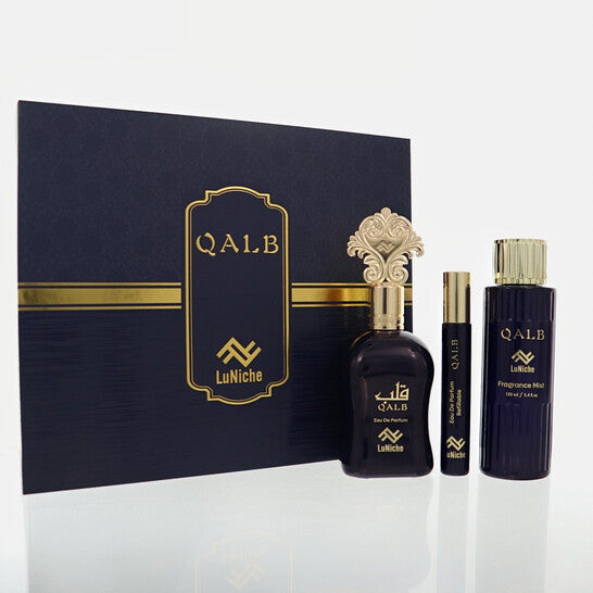 Luniche Unisex Qalb 3pcs EDP Gift Set Fragrances - Luxurious Fragrance Available Online in Hong Kong & China