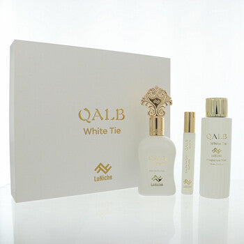 Luniche Unisex Qalb White Tie 3pcs EDP Gift Set Fragrances (Wholesale) - Luxurious Fragrance Available Online in Hong Kong & China