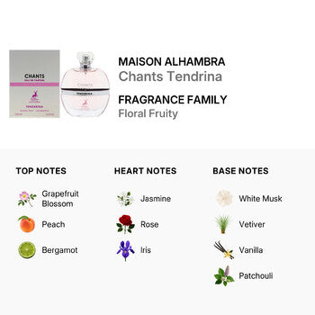 Maison Alhambra Ladies Chants Tendrina EDP Spray 3.4 oz - Luxurious Fragrance Available Online in Hong Kong & China
