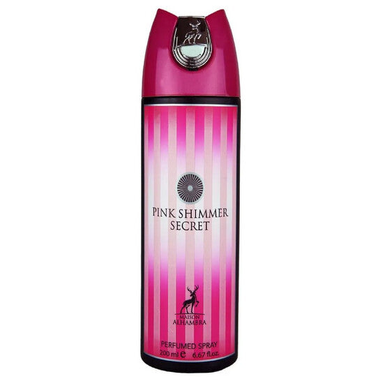 Maison Alhambra Ladies Pink Shimmer Secret Body Spray 6.7 oz Fragrances - Luxurious Fragrance Available Online in Hong Kong & China