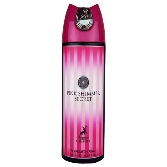 Maison Alhambra Ladies Pink Shimmer Secret Body Spray 6.7 oz Fragrances - Luxurious Fragrance Available Online in Hong Kong & China
