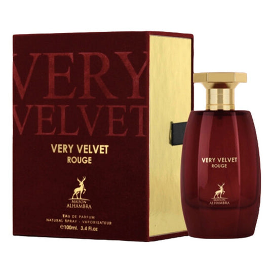 Maison Alhambra Ladies Very Velvet Rouge EDP Spray 3.4 oz Fragrances - Luxurious Fragrance Available Online in Hong Kong & China