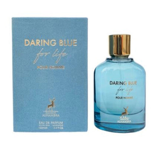 Maison Alhambra Men's Daring Blue For Life EDP Spray 3.4 oz Fragrances (Wholesale) - Luxurious Fragrance Available Online in Hong Kong & China