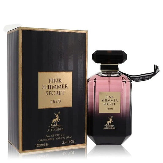 Maison Alhambra Unisex Pink Shimmer Secret Oud EDP Spray 3.4 oz Fragrances - Luxurious Fragrance Available Online in Hong Kong & China