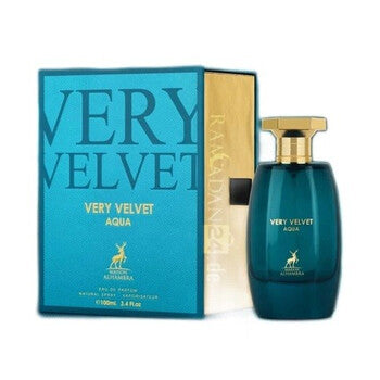 Maison Alhambra Unisex Very Velvet Aqua EDP Spray 3.4 oz Fragrances (Wholesale) - Luxurious Fragrance Available Online in Hong Kong & China