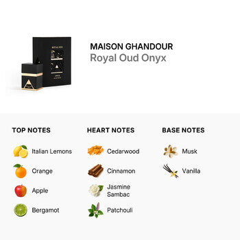 Maison Ghandour Men's Royal Oud Onyx EDP Spray 3.4 oz (Wholesale) - Luxurious Fragrance Available Online in Hong Kong & China