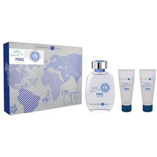 Mandarina Duck Men's Let's Travel To Paris EDT Gift Set Fragrances (Wholesale) - Luxurious Fragrance Available Online in Hong Kong & China