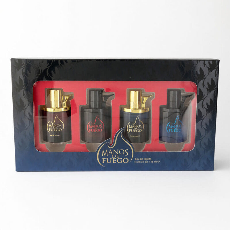 Manos De Fuego Men's 4 Piece Coffret Gift Set Fragrances (Wholesale) - Luxurious Fragrance Available Online in Hong Kong & China