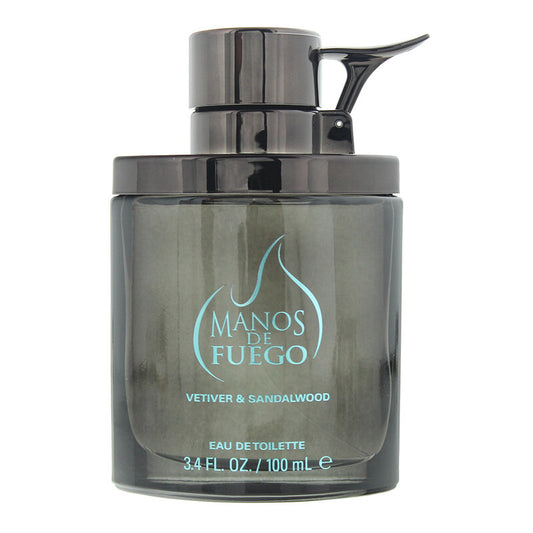 Manos De Fuego Men's Vetiver & Sandalwood EDT 3.4 oz Fragrances - Luxurious Fragrance Available Online in Hong Kong & China