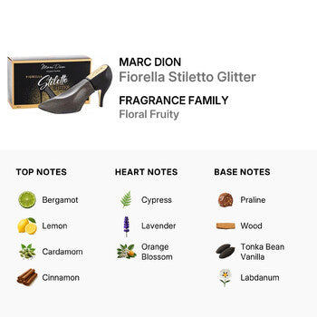 Marc Dion Ladies Fiorella Stiletto Glitter EDP 3.4 oz (Wholesale) - Luxurious Fragrance Available Online in Hong Kong & China