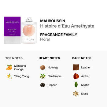 Mauboussin Ladies Histoire d'Eau Amethyste EDT Spray 2.5 oz Fragrances (Wholesale) - Luxurious Fragrance Available Online in Hong Kong & China