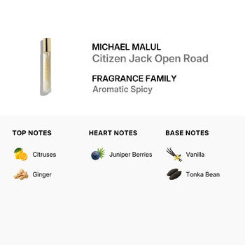 Michael Malul Men's Citizen Jack Open Road EDP Spray 0.34 oz Fragrances (Wholesale) - Luxurious Fragrance Available Online in Hong Kong & China