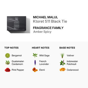 Michael Malul Men's Ktoret 511 Black Tie Gift Set (Wholesale) - Luxurious Fragrance Available Online in Hong Kong & China