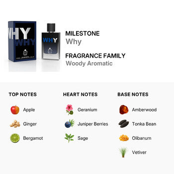 Milestone Men's Why EDP Spray 3.4 oz Fragrances (Wholesale) - Luxurious Fragrance Available Online in Hong Kong & China