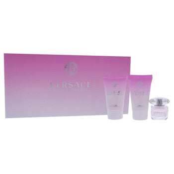 Versace Mini Set / Versace Bright Crystal 3 Pc. EDT Gift Set (w) (Wholesale) - Luxurious Fragrance Available Online in Hong Kong & China
