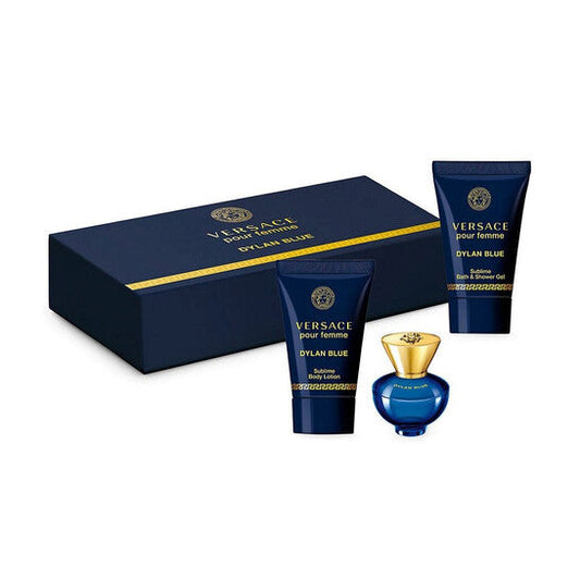 Versace Mini Set / Versace Dylan Blue 3 Pc. Set (w) (Wholesale) - Luxurious Fragrance Available Online in Hong Kong & China
