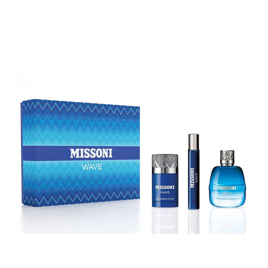Missoni Men's Wave Gift Set 3pc Fragrances - Luxurious Fragrance Available Online in Hong Kong & China