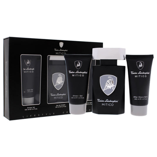 Tonino Lamborghini Mitico by Tonino Lamborghini for Men - 3 Pc Gift Set 4.2oz EDT Spray, 3.4oz Shower Gel, 3.4oz After Shave Balm (Wholesale) - Luxurious Fragrance Available Online in Hong Kong & China