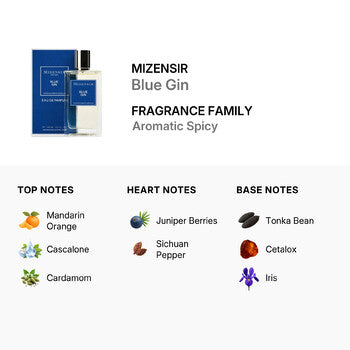 Mizensir Unisex Blue Gin EDP 3.4 oz (Wholesale) - Luxurious Fragrance Available Online in Hong Kong & China