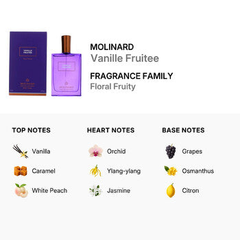 Molinard Ladies Vanille Fruitee EDP Spray 2.5 oz Fragrances (Wholesale) - Luxurious Fragrance Available Online in Hong Kong & China