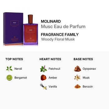 Molinard Unisex Musc Eau de Parfum EDP 2.5 oz Fragrances (Wholesale) - Luxurious Fragrance Available Online in Hong Kong & China