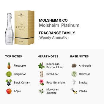 Molsheim & Co Unisex Crystal Molsheim  Platinum EDP 3.4 oz Fragrances (Wholesale) - Luxurious Fragrance Available Online in Hong Kong & China