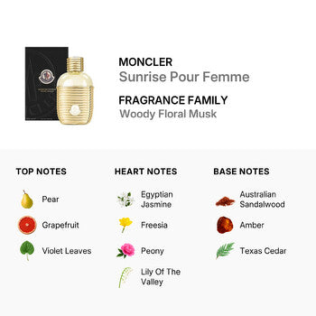 Moncler Ladies Sunrise Pour Femme EDP Spray 3.4 oz (Wholesale) - Luxurious Fragrance Available Online in Hong Kong & China