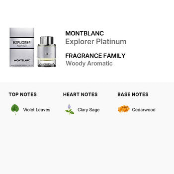 Montblanc Men's Explorer Platinum EDP Spray 2.0 oz - Luxurious Fragrance Available Online in Hong Kong & China