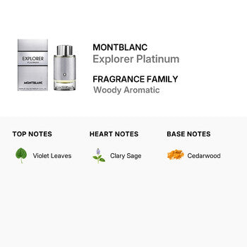 Montblanc Men's Explorer Platinum EDP Spray 3.38 oz (Tester) - Luxurious Fragrance Available Online in Hong Kong & China