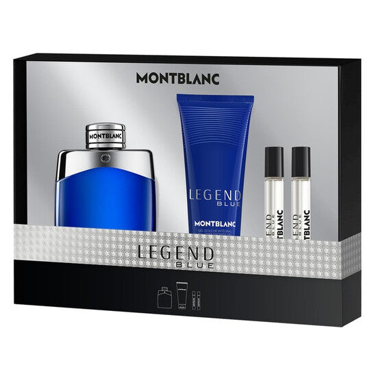Montblanc Men's Legend Blue 4pcs EDP Gift Set Fragrances (Wholesale) - Luxurious Fragrance Available Online in Hong Kong & China