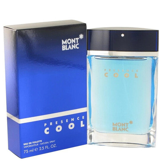 Montblanc Men's Presence Cool EDT Spray 2.5 oz Fragrances - Luxurious Fragrance Available Online in Hong Kong & China