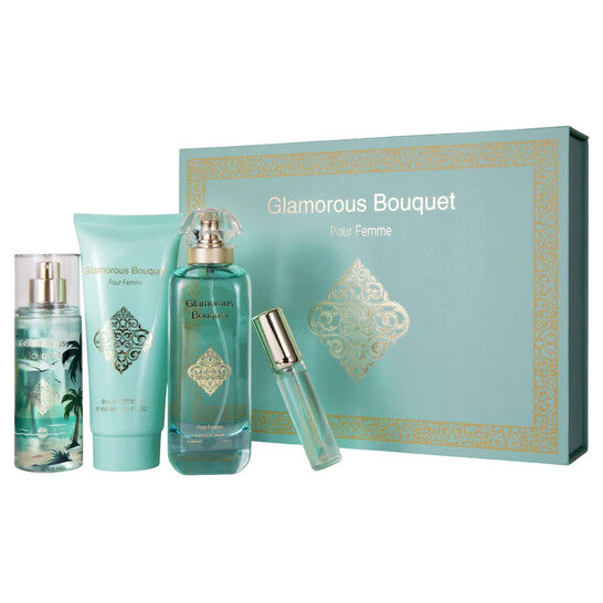 Mush Mush Ladies Glamorous Bouquet 4pcs EDP Gift Set Fragrances - Luxurious Fragrance Available Online in Hong Kong & China